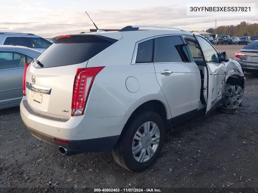 2014 Cadillac Srx Luxury Collection VIN: 3GYFNBE3XES537821 Lot: 40802403