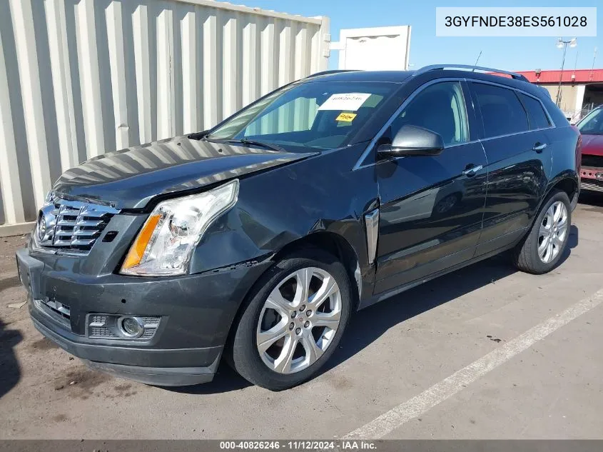 2014 Cadillac Srx Premium Collection VIN: 3GYFNDE38ES561028 Lot: 40826246