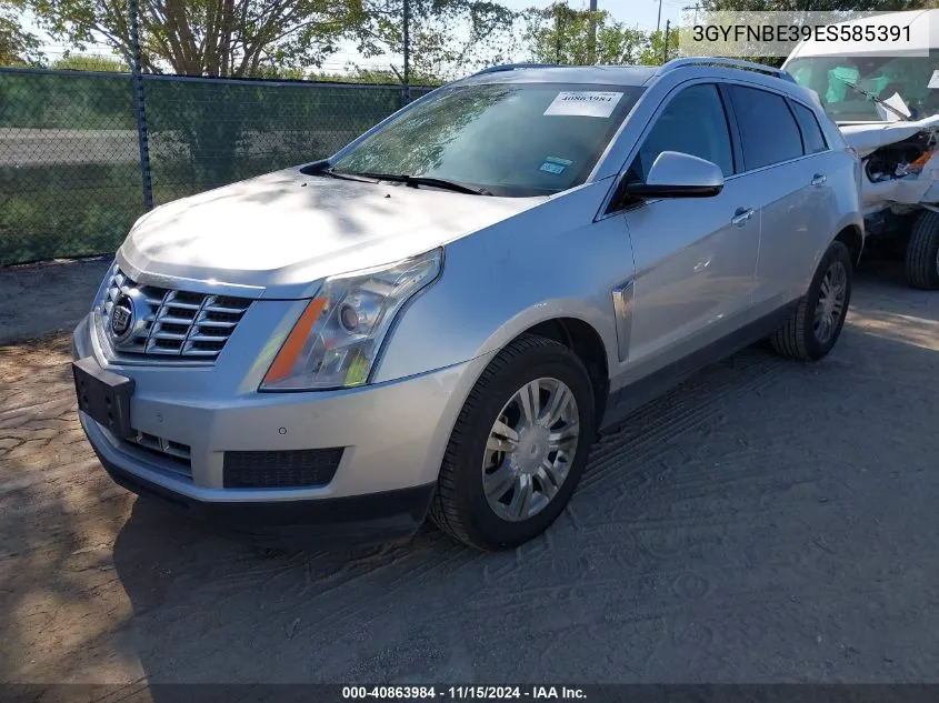 3GYFNBE39ES585391 2014 Cadillac Srx Luxury Collection