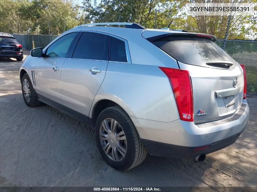 3GYFNBE39ES585391 2014 Cadillac Srx Luxury Collection