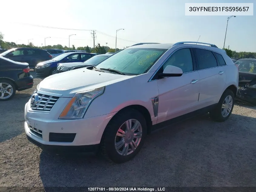 2015 Cadillac Srx VIN: 3GYFNEE31FS595657 Lot: 12077181