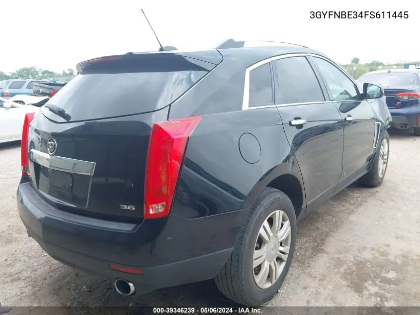 3GYFNBE34FS611445 2015 Cadillac Srx Luxury Collection