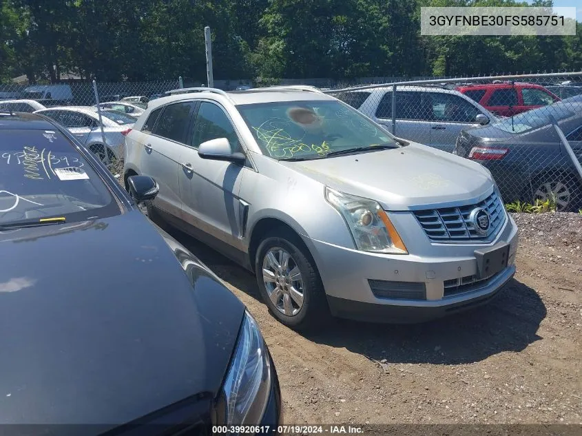 3GYFNBE30FS585751 2015 Cadillac Srx Luxury Collection