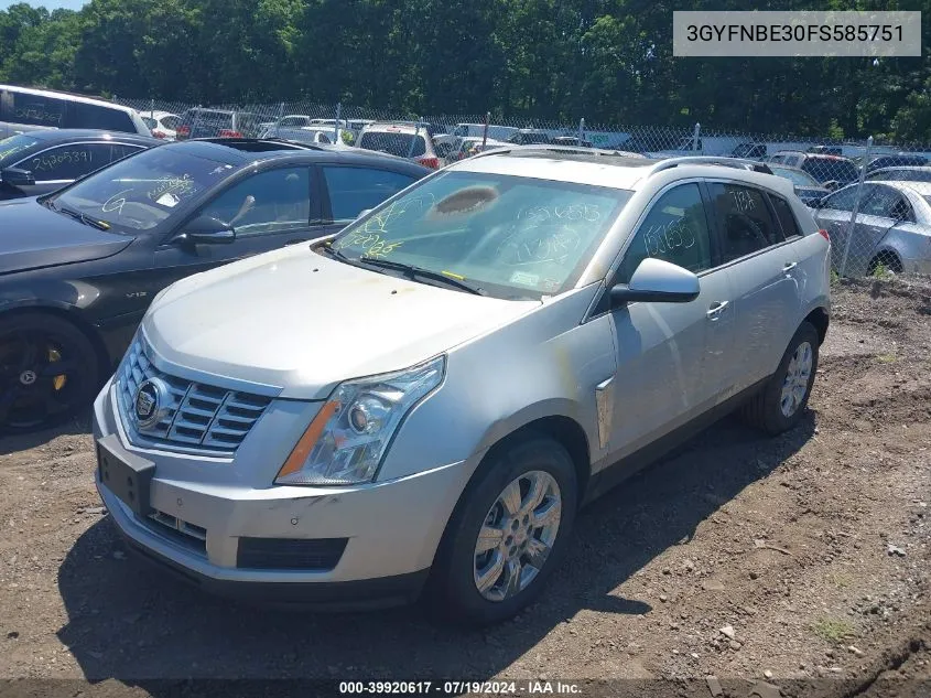 3GYFNBE30FS585751 2015 Cadillac Srx Luxury Collection