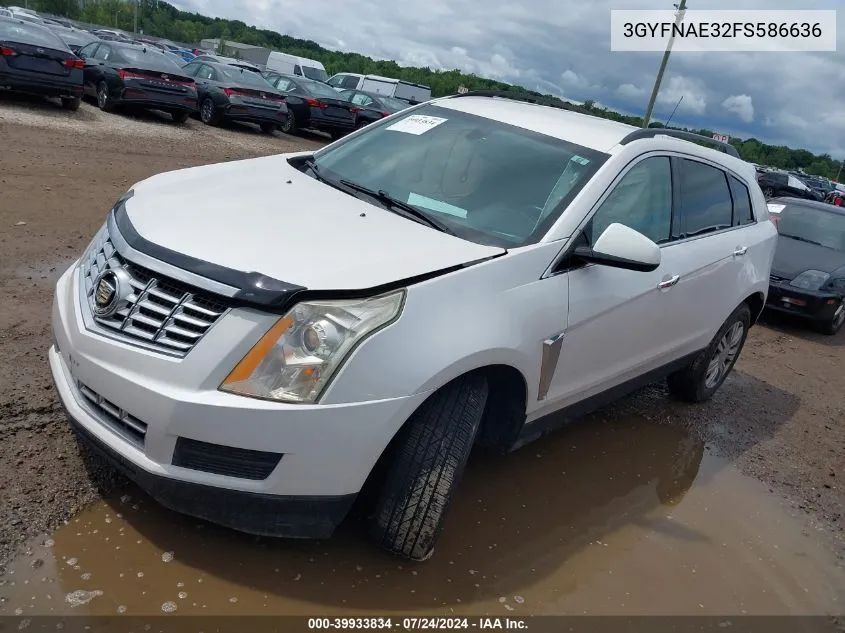 2015 Cadillac Srx Standard VIN: 3GYFNAE32FS586636 Lot: 39933834