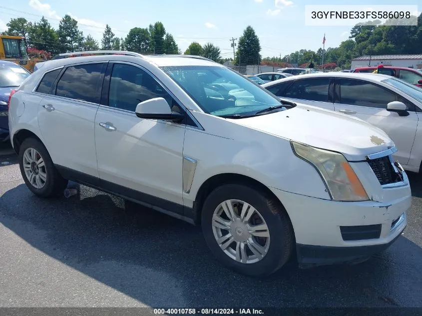 2015 Cadillac Srx Luxury Collection VIN: 3GYFNBE33FS586098 Lot: 40010758