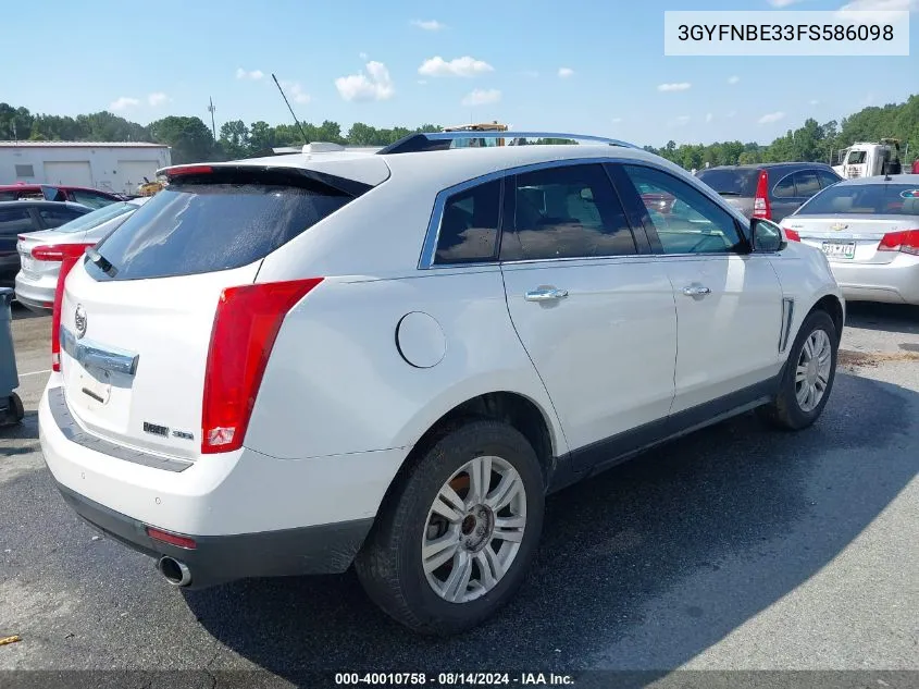 2015 Cadillac Srx Luxury Collection VIN: 3GYFNBE33FS586098 Lot: 40010758