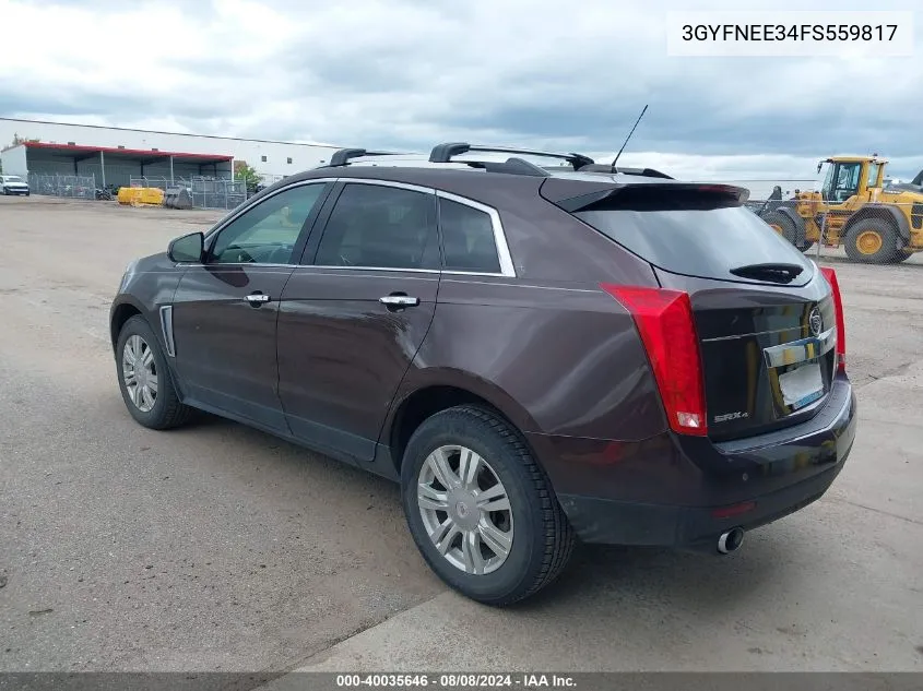 3GYFNEE34FS559817 2015 Cadillac Srx Luxury Collection