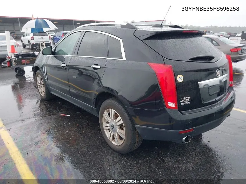 3GYFNBE35FS596258 2015 Cadillac Srx Luxury Collection