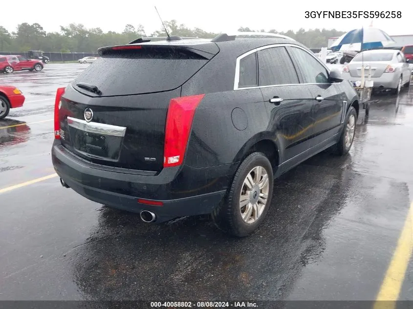 3GYFNBE35FS596258 2015 Cadillac Srx Luxury Collection