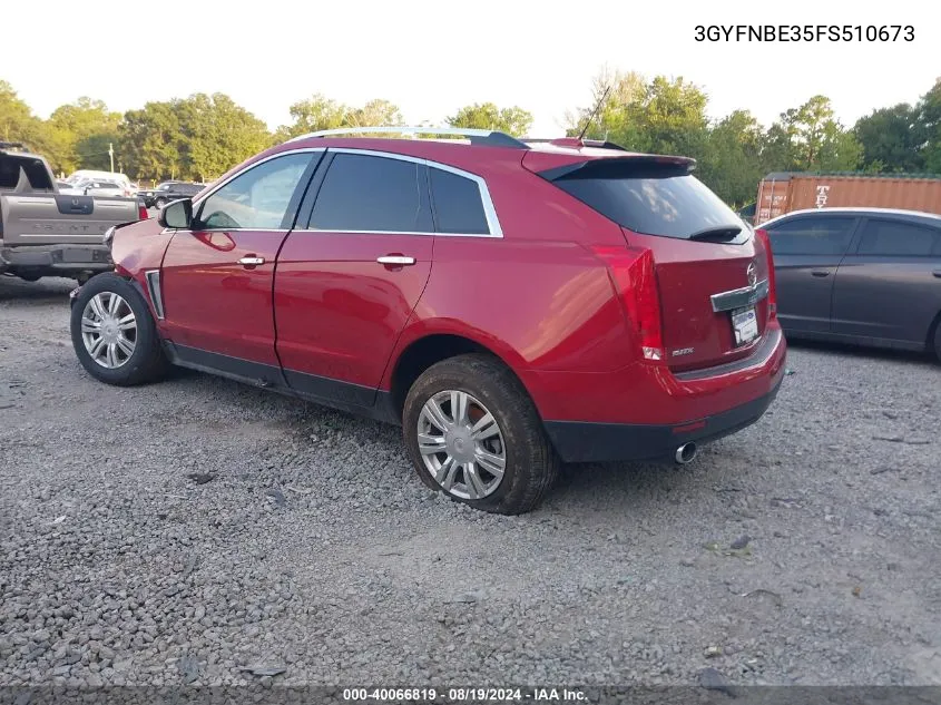 3GYFNBE35FS510673 2015 Cadillac Srx Luxury Collection