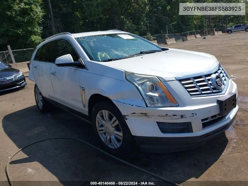 3GYFNBE38FS583925 2015 Cadillac Srx Luxury Collection