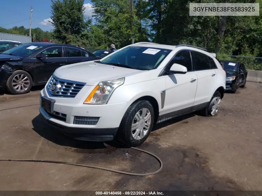 3GYFNBE38FS583925 2015 Cadillac Srx Luxury Collection