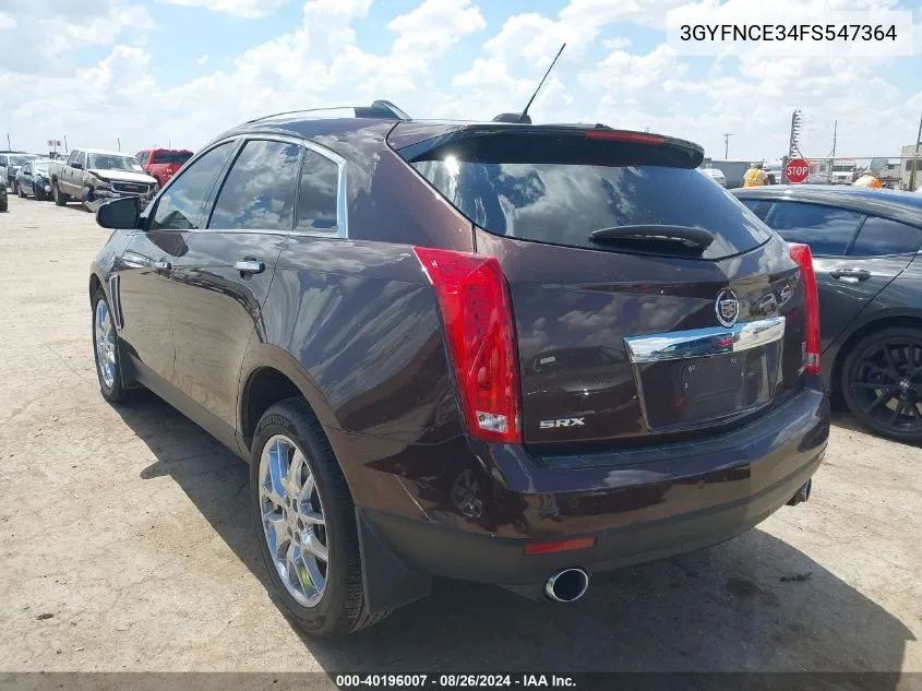 2015 Cadillac Srx Performance Collection VIN: 3GYFNCE34FS547364 Lot: 40196007