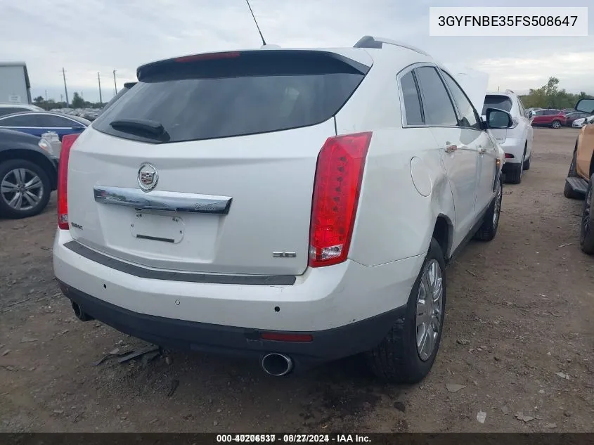 2015 Cadillac Srx Luxury Collection VIN: 3GYFNBE35FS508647 Lot: 40206537