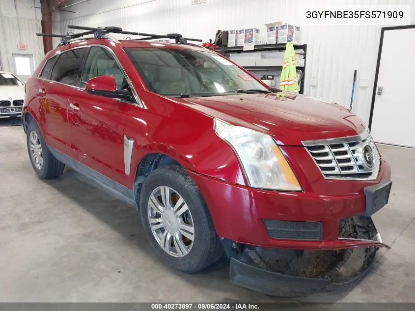 2015 Cadillac Srx Luxury Collection VIN: 3GYFNBE35FS571909 Lot: 40273897