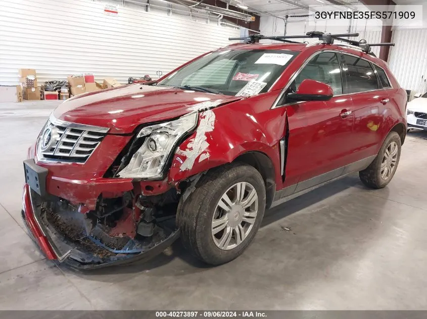 2015 Cadillac Srx Luxury Collection VIN: 3GYFNBE35FS571909 Lot: 40273897