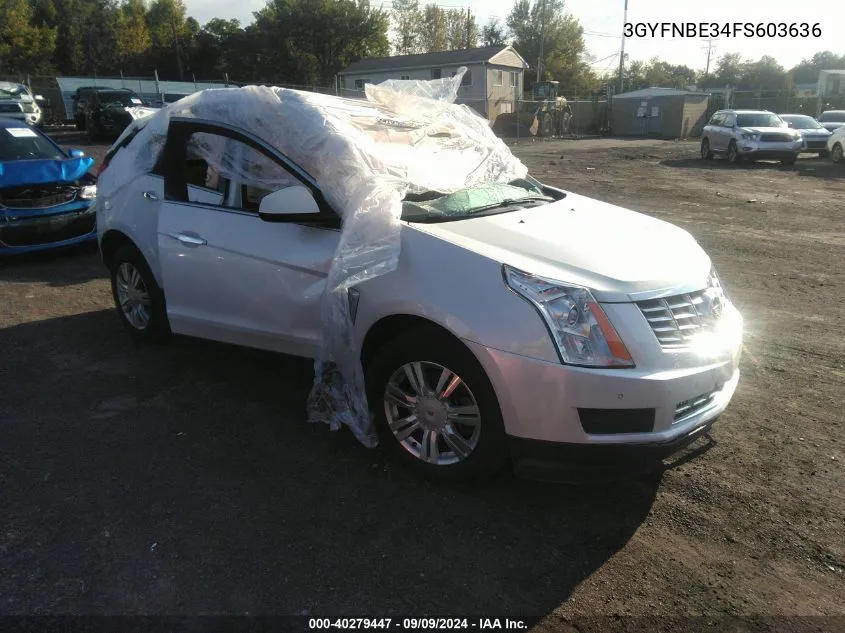 2015 Cadillac Srx Luxury Collection VIN: 3GYFNBE34FS603636 Lot: 40279447