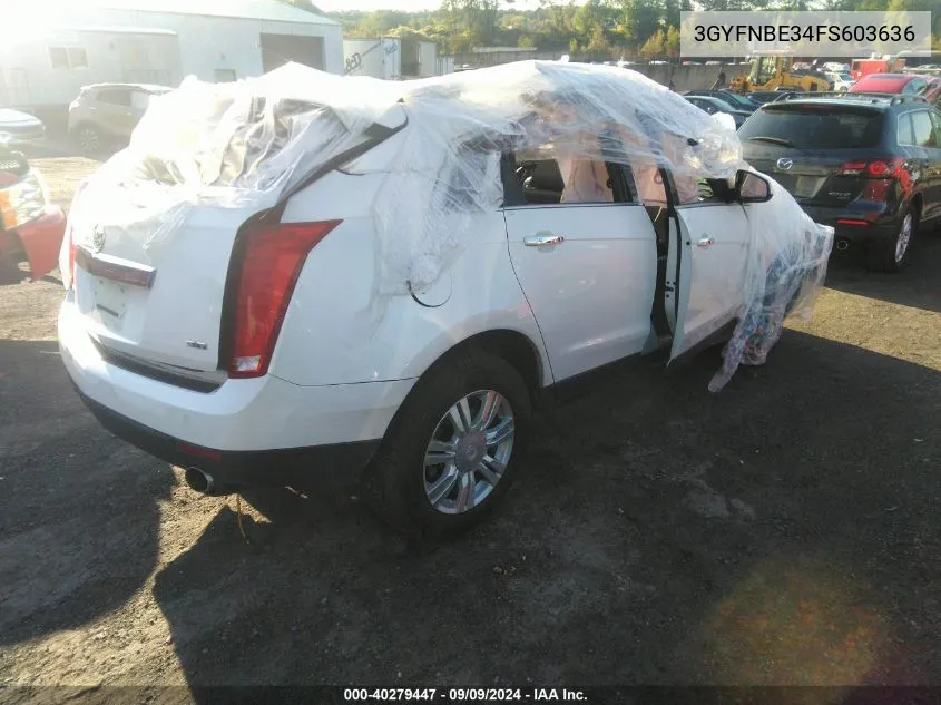 3GYFNBE34FS603636 2015 Cadillac Srx Luxury Collection