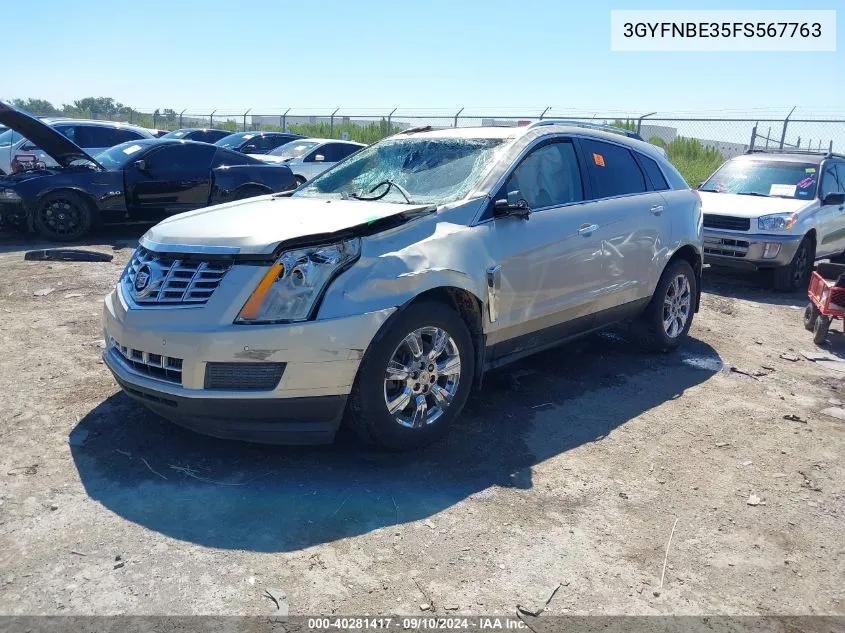 2015 Cadillac Srx Luxury Collection VIN: 3GYFNBE35FS567763 Lot: 40281417