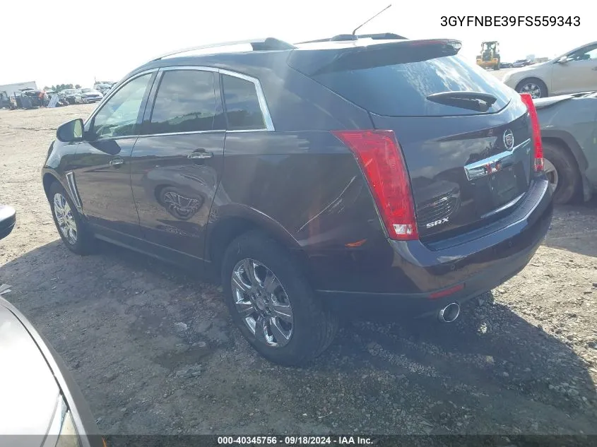 3GYFNBE39FS559343 2015 Cadillac Srx Luxury Collection