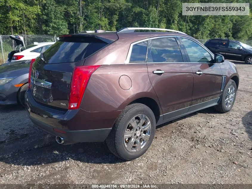 2015 Cadillac Srx Luxury Collection VIN: 3GYFNBE39FS559343 Lot: 40345756