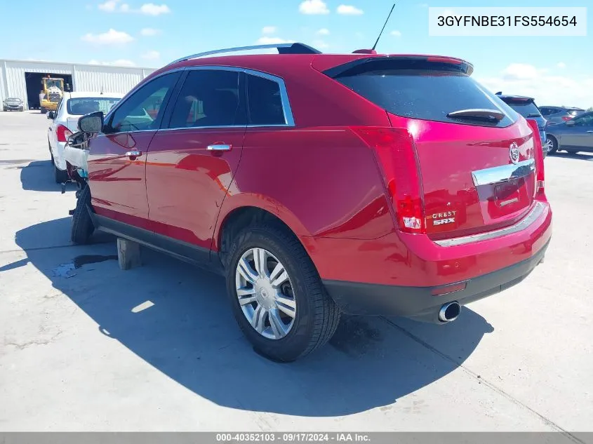 2015 Cadillac Srx Luxury Collection VIN: 3GYFNBE31FS554654 Lot: 40352103