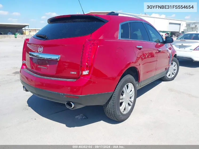 2015 Cadillac Srx Luxury Collection VIN: 3GYFNBE31FS554654 Lot: 40352103