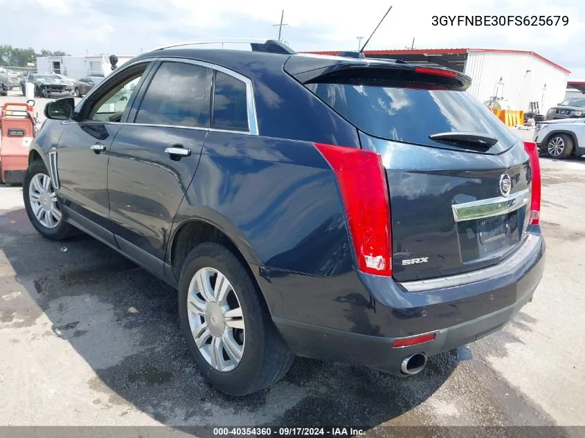 3GYFNBE30FS625679 2015 Cadillac Srx Luxury Collection