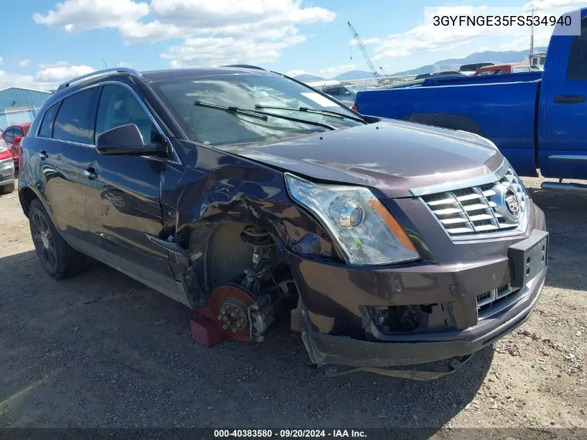 3GYFNGE35FS534940 2015 Cadillac Srx Premium Collection