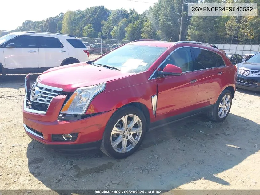 2015 Cadillac Srx Performance Collection VIN: 3GYFNCE34FS640532 Lot: 40401462