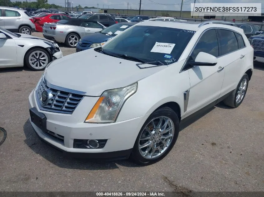 2015 Cadillac Srx Premium Collection VIN: 3GYFNDE38FS517273 Lot: 40418826