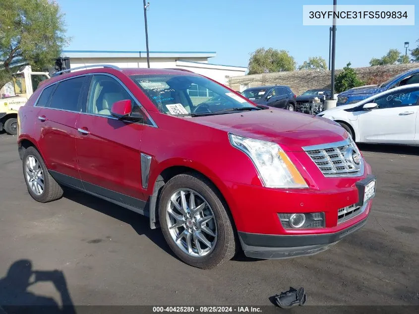 2015 Cadillac Srx Performance Collection VIN: 3GYFNCE31FS509834 Lot: 40425280