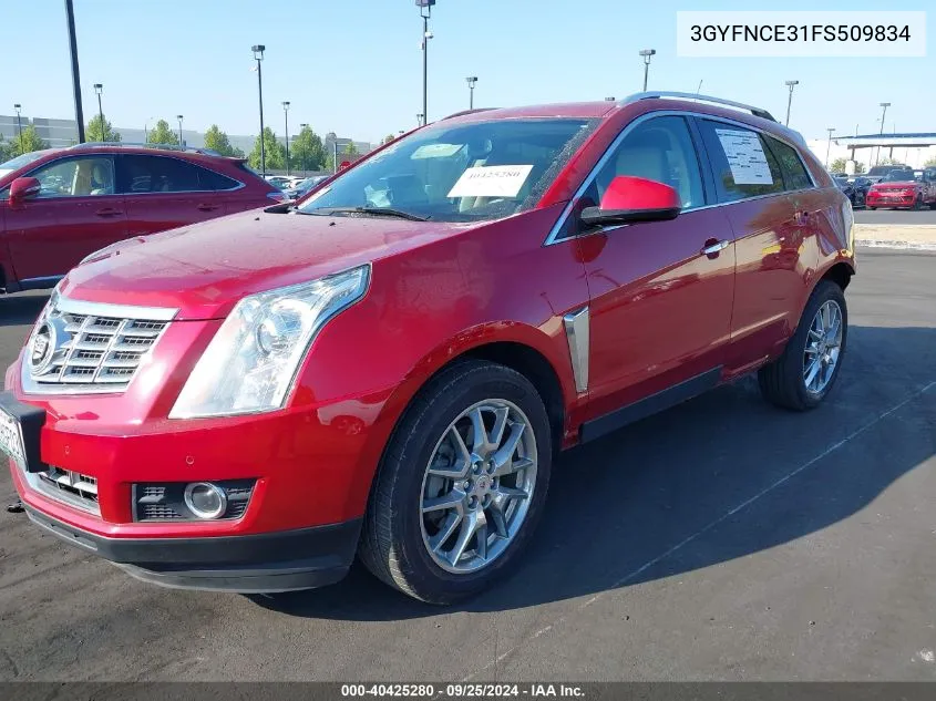 2015 Cadillac Srx Performance Collection VIN: 3GYFNCE31FS509834 Lot: 40425280