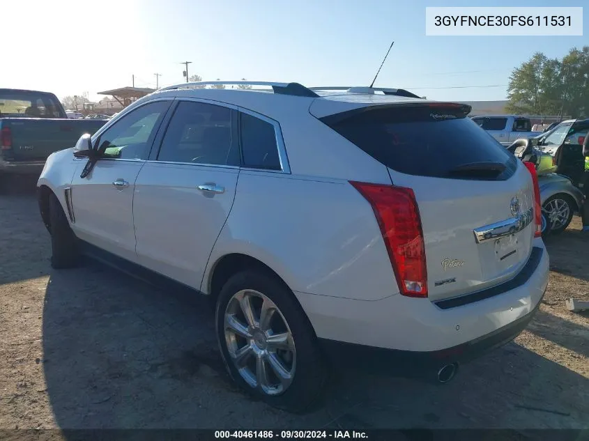 2015 Cadillac Srx Performance Collection VIN: 3GYFNCE30FS611531 Lot: 40461486