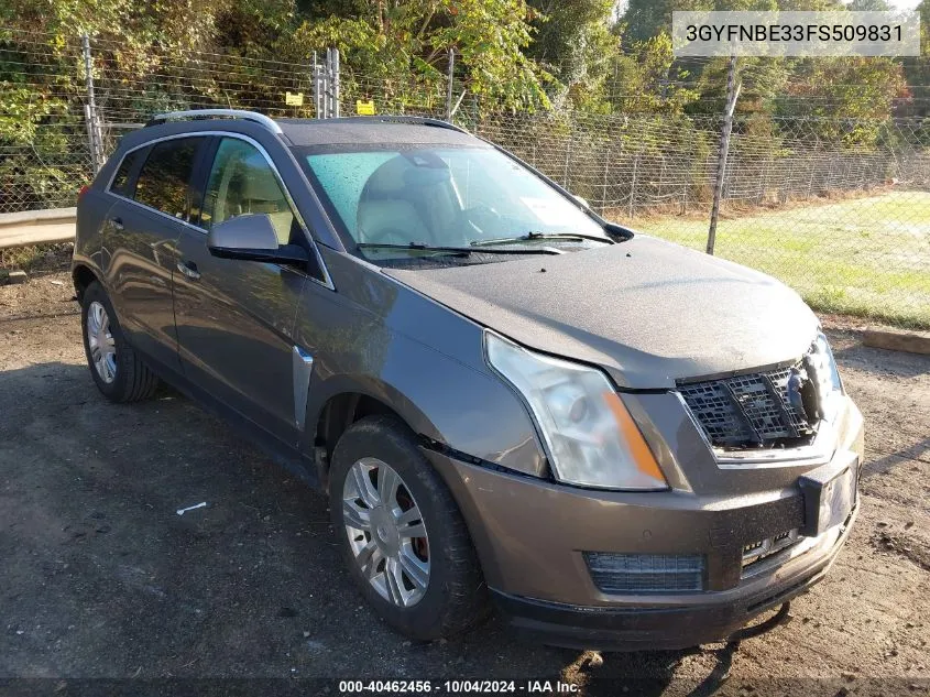 2015 Cadillac Srx Luxury Collection VIN: 3GYFNBE33FS509831 Lot: 40462456