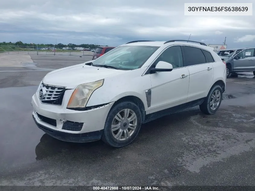 2015 Cadillac Srx VIN: 3GYFNAE36FS638639 Lot: 40472988