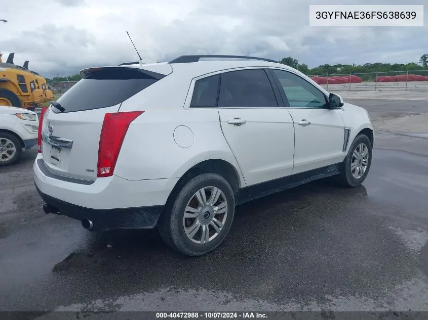 2015 Cadillac Srx VIN: 3GYFNAE36FS638639 Lot: 40472988