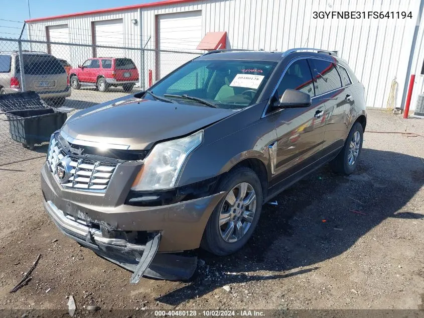 3GYFNBE31FS641194 2015 Cadillac Srx Luxury Collection