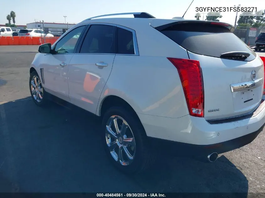 2015 Cadillac Srx Performance Collection VIN: 3GYFNCE31FS583271 Lot: 40484561