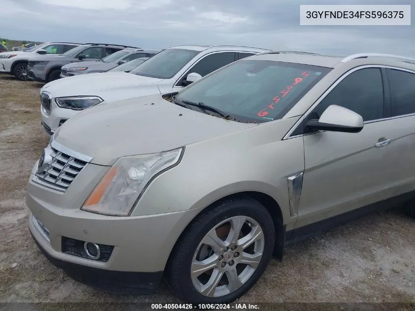 2015 Cadillac Srx Premium Collection VIN: 3GYFNDE34FS596375 Lot: 40504426