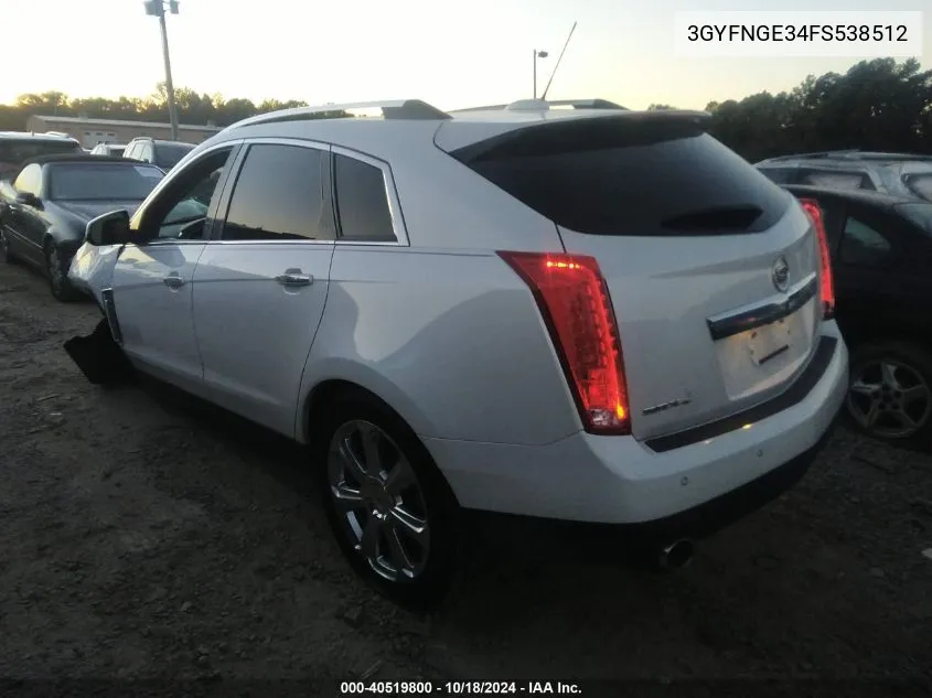 2015 Cadillac Srx Premium Collection VIN: 3GYFNGE34FS538512 Lot: 40519800