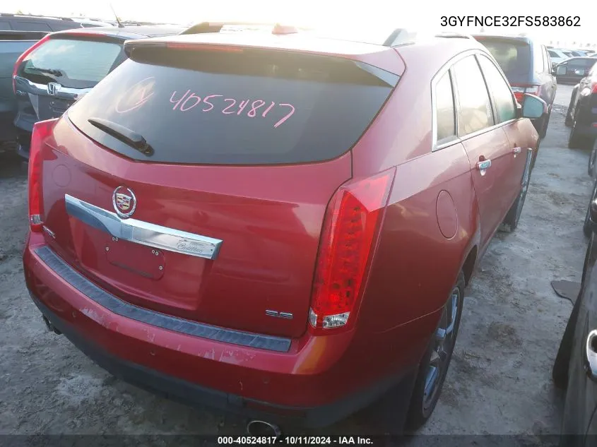 2015 Cadillac Srx Performance Collection VIN: 3GYFNCE32FS583862 Lot: 40524817