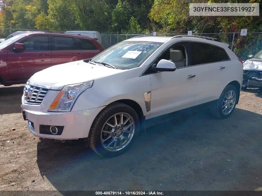 2015 Cadillac Srx Performance Collection VIN: 3GYFNCE33FS519927 Lot: 40579114