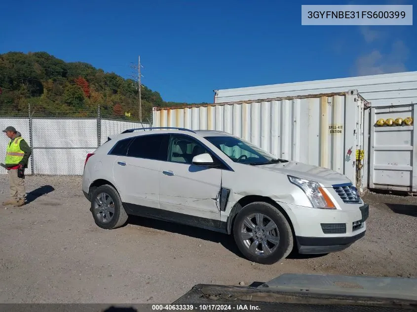 3GYFNBE31FS600399 2015 Cadillac Srx Luxury Collection