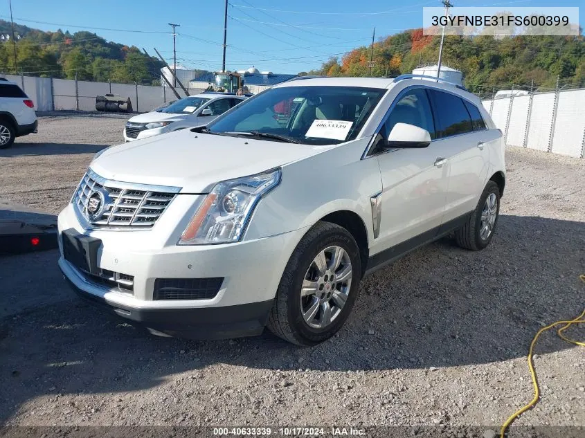 3GYFNBE31FS600399 2015 Cadillac Srx Luxury Collection