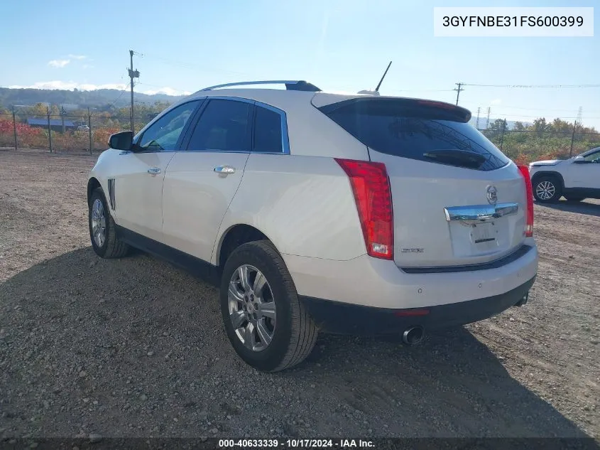 3GYFNBE31FS600399 2015 Cadillac Srx Luxury Collection