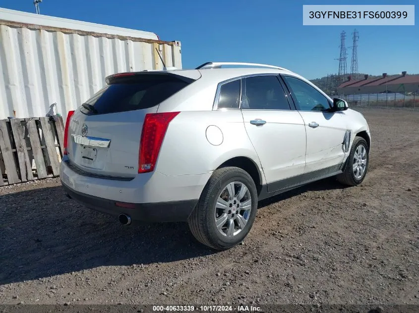 3GYFNBE31FS600399 2015 Cadillac Srx Luxury Collection