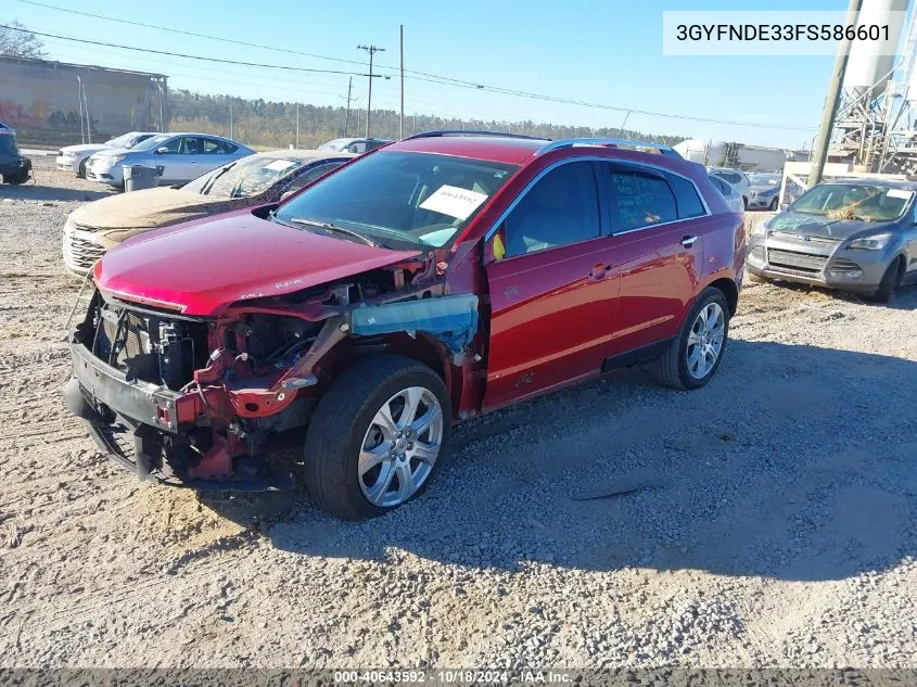 2015 Cadillac Srx Premium Collection VIN: 3GYFNDE33FS586601 Lot: 40643592