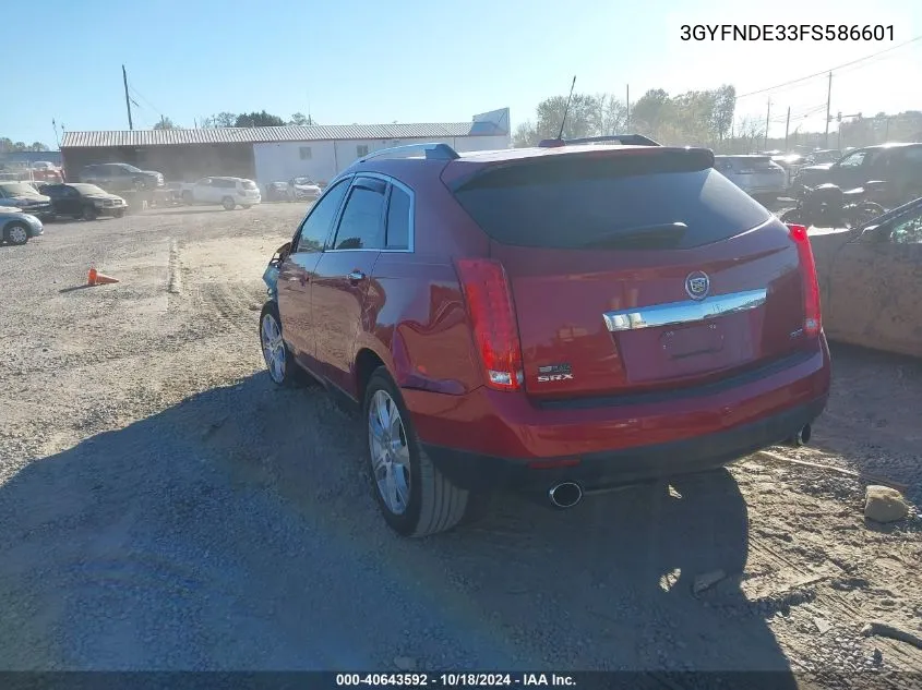 3GYFNDE33FS586601 2015 Cadillac Srx Premium Collection